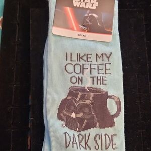 Star Wars Light Blue Darth Vader Coffee Socks